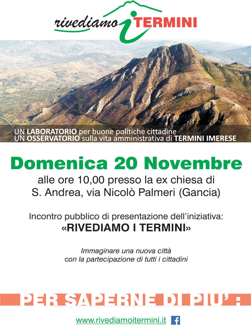 Nasce “RIVEDIAMO I TERMINI”